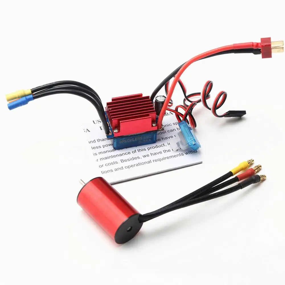 

S2845 2845 3.175mm Waterproof Brushless Motor 2800kv/3700kv/4400kv/5900kv & 35A Brushless ESC For Traxxas Trx4 HSP 1/12 Rc Car