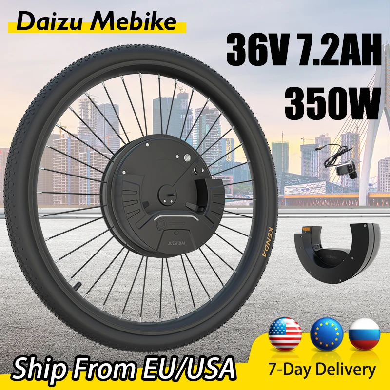 

36V 7.2AH Battery Electric Bike Conversion Kit 350w with Battery Ebike Conversion Kit Front Wheel velo électrique Display Versio