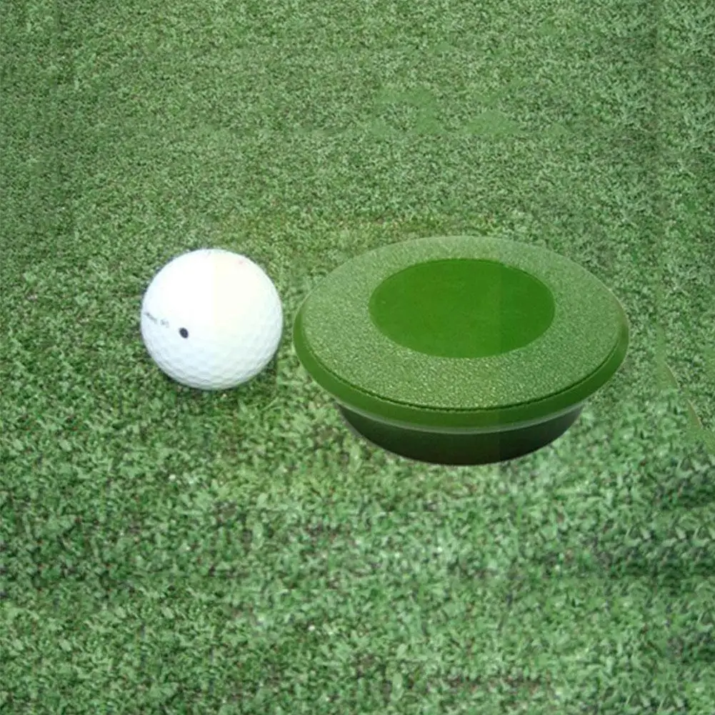 

Green Golf Hole Cup Cover Practice Training Aids Portable Home Golf Travel Office Accessories E5n3