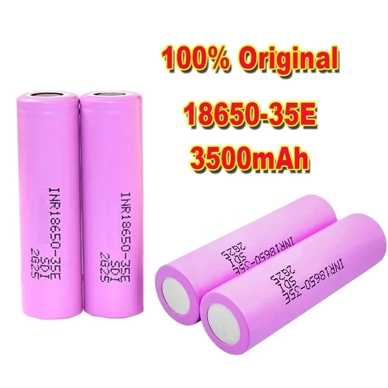 

1-10PCS 35E original power 18650 lithium battery 3500mAh 3.7v 25A high power INR18650 for electrical tools