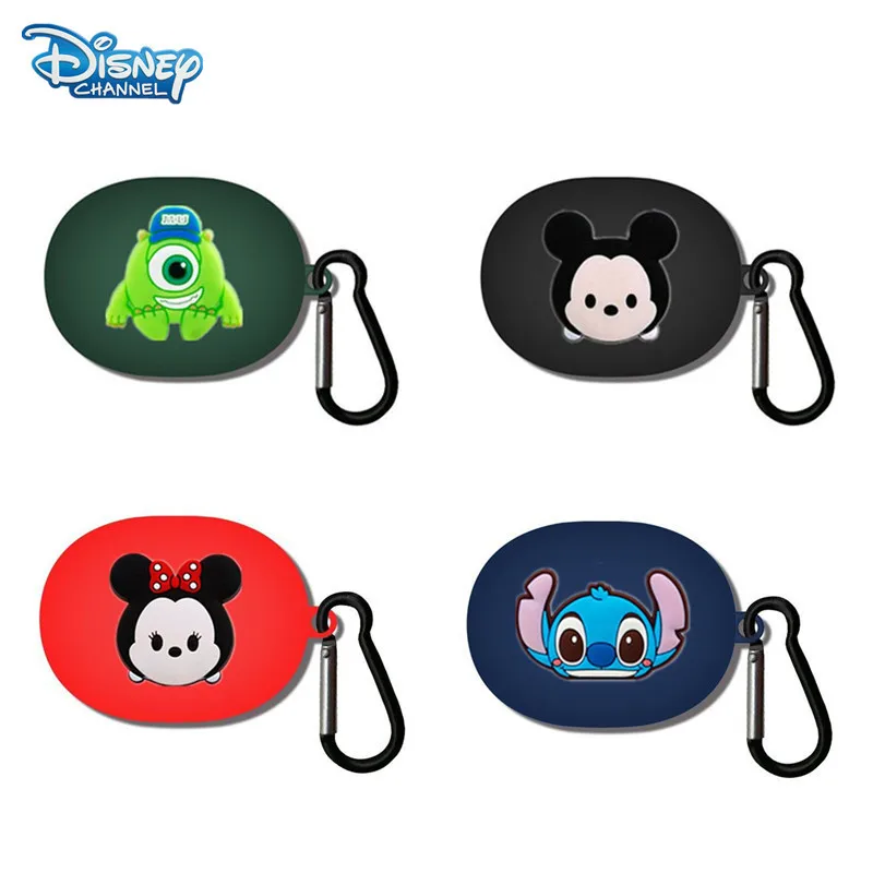 

Cartoon Disney Earphone Case Cover For Anker Soundcore Life P2 Mini Soft Silicone Wireless Earbuds Protective Shell With Hook