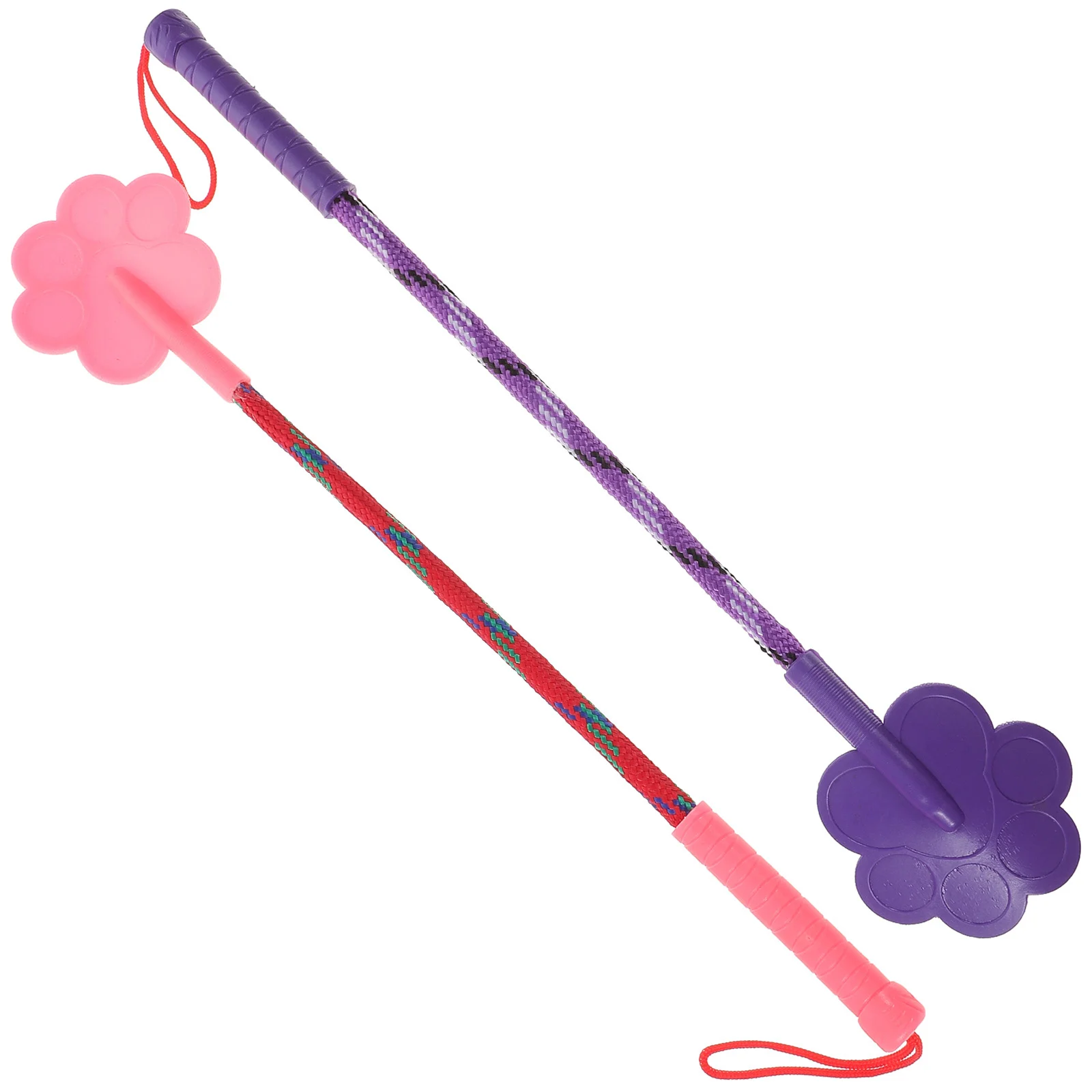 

2Pcs Durable Paw Shape Rubber Dog Training Pat Pet Training Tool Gift No Hurt Dog Training Whip for Dog Puppy (Random Color,