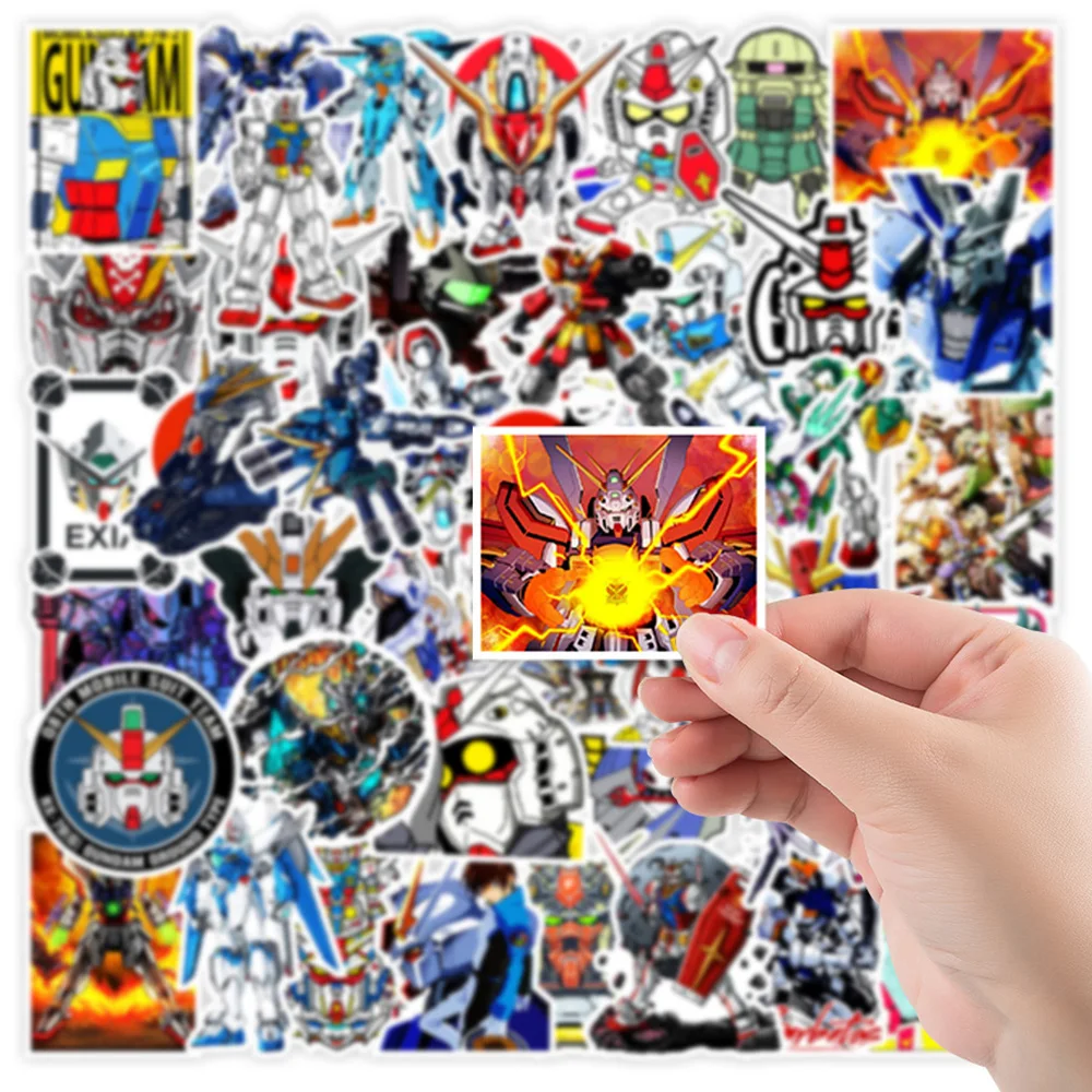 

100pcs Anime GUNDAM Stickers for Laptop Motorcycle Luggage Skateboard Cool Cartoon Graffiti Kids Sticker Toys Decal Gift