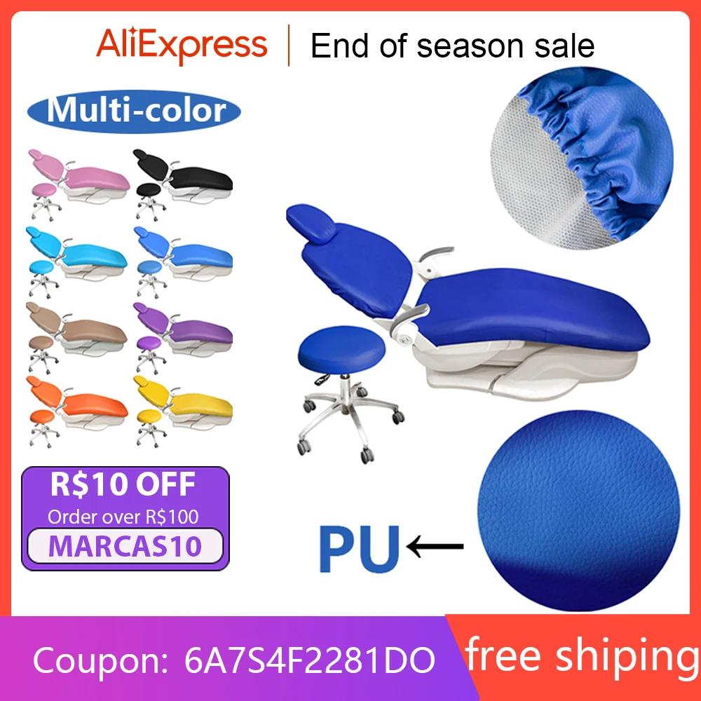 Cover Unit Pu Leather 4pcs/set Dental Seat Elastic Waterproo