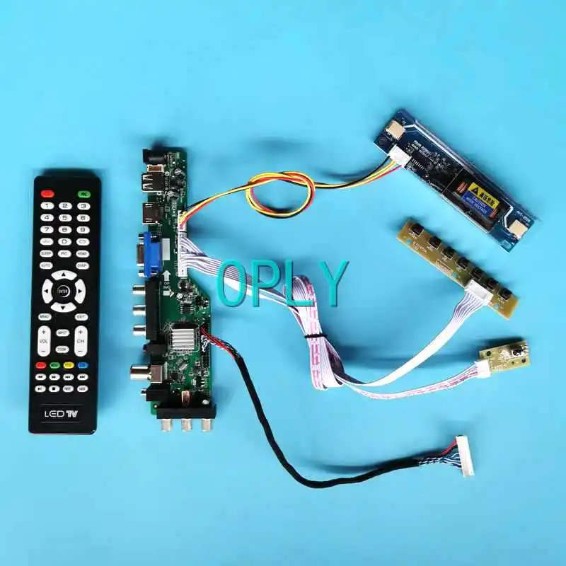 

DVB 3663 Display Controller Board Fit CLAA215FA03 LM215WF1 2-CCFL 1920*1080 21.5" DIY Kit USB VGA AV HDMI-Compatible 30 Pin LVDS