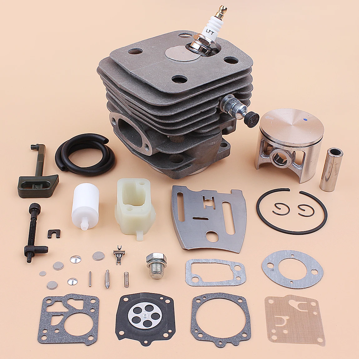 54mm Cylinder Piston Carb Kit For Husqvarna 288XP 181 281 288 Chainsaws Power Tools 503506301 motosierras бензопила