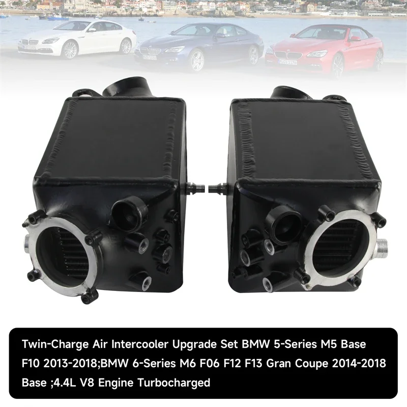 

Комплект Performance Twin Charge-Air-Intercooler, черный для BMW M5 (F10) и M6 (F06/F12/F13) 2013-2018 S63 Двигатель 4,4 л V8 Turbo