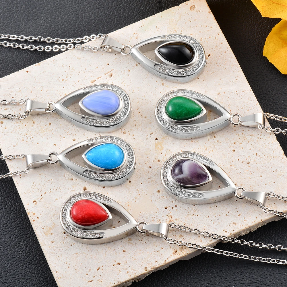 Новинка ожерелье в форме капли воды из нержавеющей стали для кремации ювелирные изделия фотопояс Держатель Для Духов Ювелирные изделия Подарки