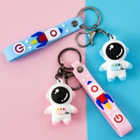 creative cute cartoon soft glue astronaut key chain astronaut car key chain couple bag pendant small gift cartoon keychain
