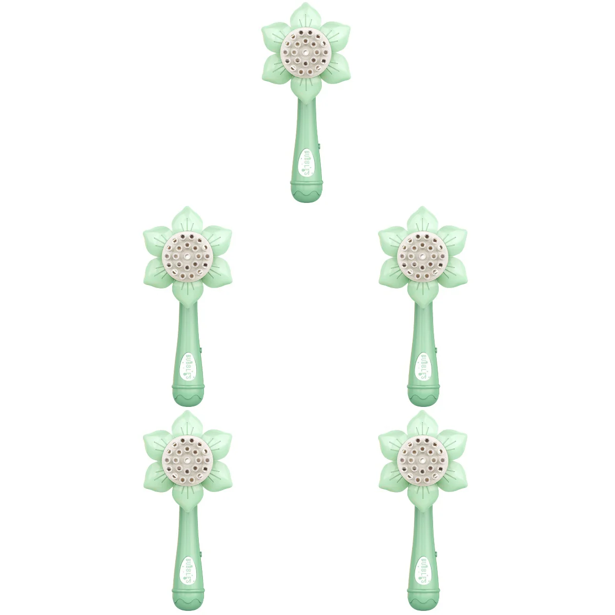 

5pcs Sunflower Shape Bubble Machine Portable Bubble Wand Electric Bubble Blower