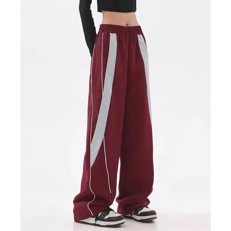Sweatpants Casual Baggy Wide Leg Spring Autumn High Waist Streetwear Cargo Pants Womens Hippie Joggers Trousers Clothes