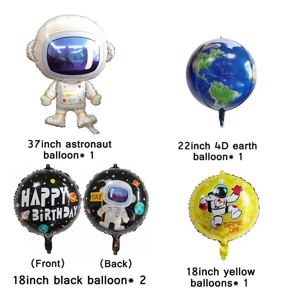 

Outer Space Party Astronaut Balloon Rocket Foil Balloons Galaxy Theme Party Boy Kids Birthday Party Decor Helium Globos