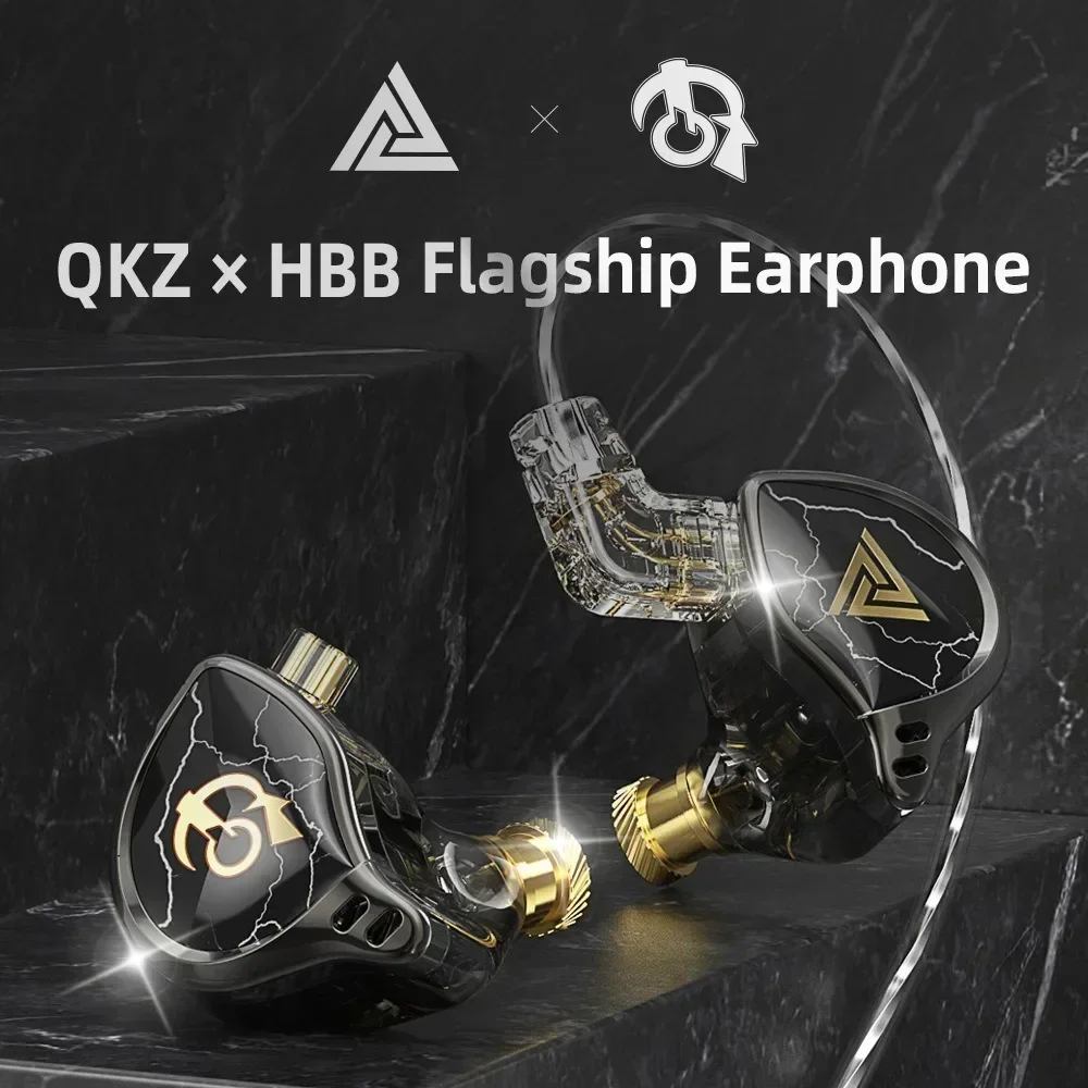 Фото Наушники QKZ x HBB 1, динамические HIFI басовые наушники-вкладыши, мониторные наушники, спортивная гарнитура с шумоподавлением №4