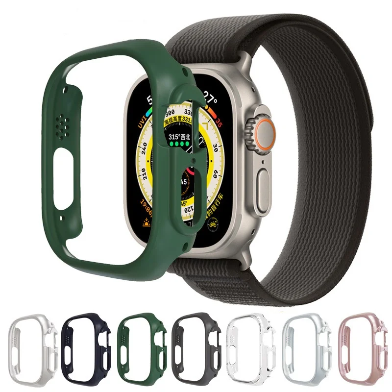 

Case for Apple Watch Ultra series8 Generation frosted anti-drop Case Ultra 49mm Watch Hollow out half pack watch protection case