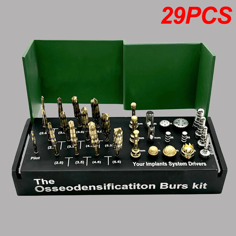 29 шт./компл. сверла для зубных имплантатов комплект боров оссессификации подъема