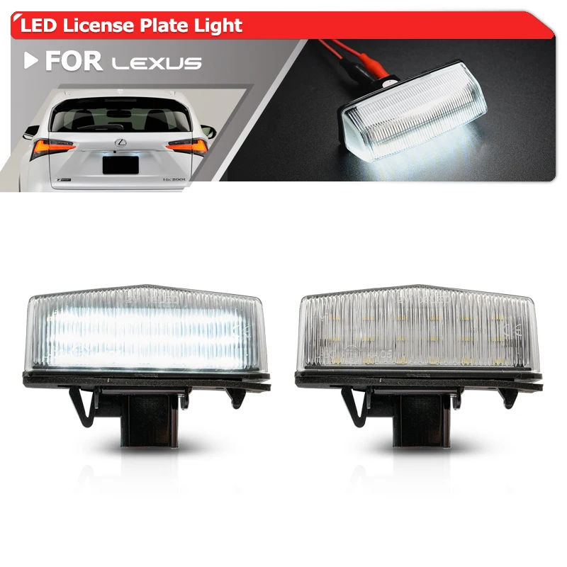 

2x для Lexus RX450h RX350 NX300h NX200t CT200h LCI модель Canbus светодиодные подсветки номерного знака в сборе автомобильные парковочные лампы 81270-76010
