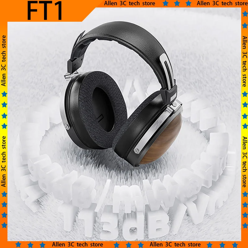 Оригинальная Проводная игровая гарнитура FiiO FT1 наушники HIFI из орехового дерева
