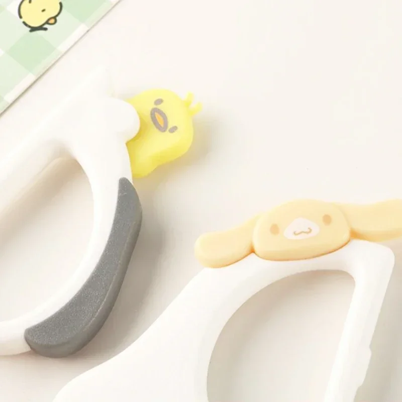 Фото Sanrio Cinnamoroll почтовые ножницы кавайная анимация Студенческая бумага резка Канцтовары для девочек канцелярские принадлежности канцелярский нож подарок №5