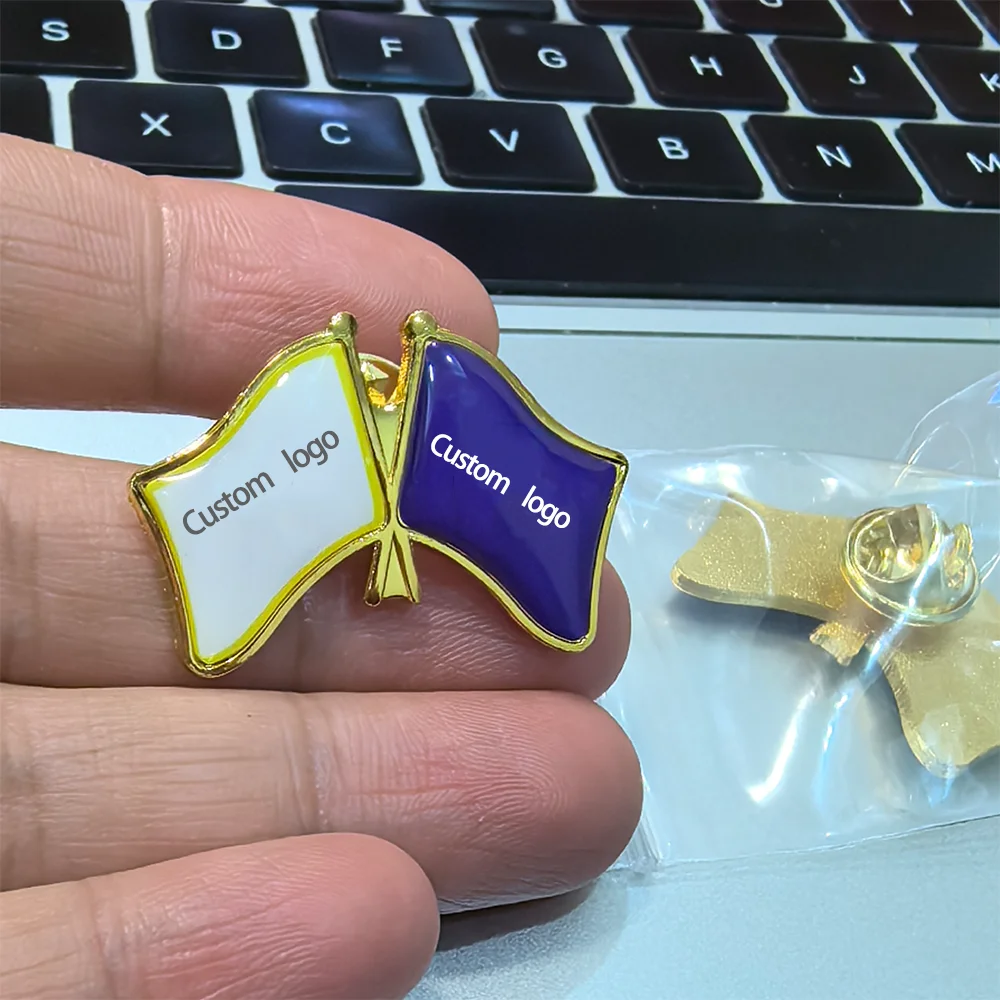 Металлические значки-флажки Shirley