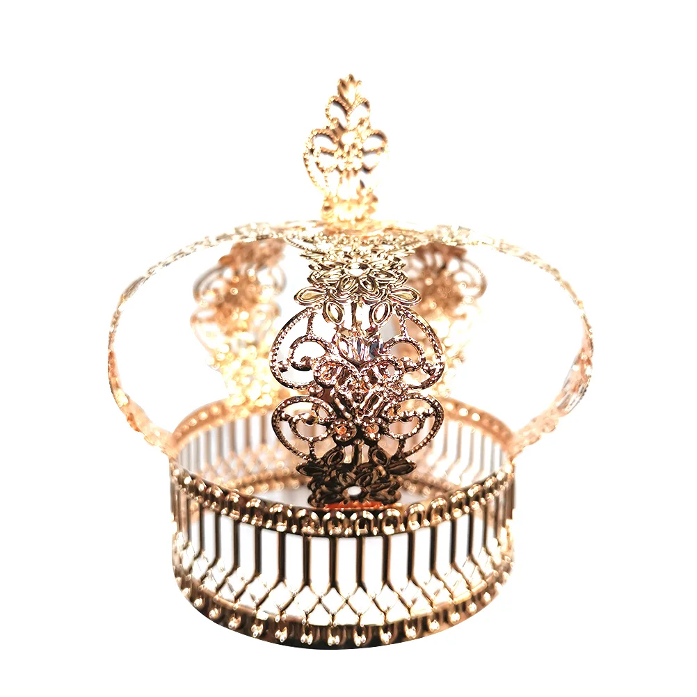 

Cake Christmas Topper Decorations Party Birthday Tiara Wedding Ornamentsupplies Decorationbrown Rhinestone Shower Baby Decor