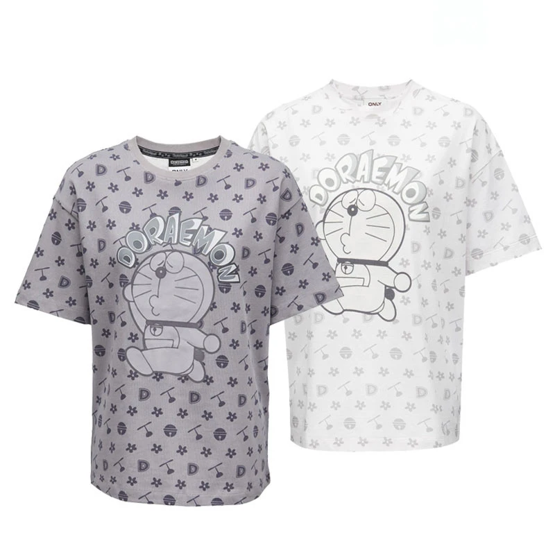 

2022 summer new Doraemon joint print short-sleeved T-shirt women