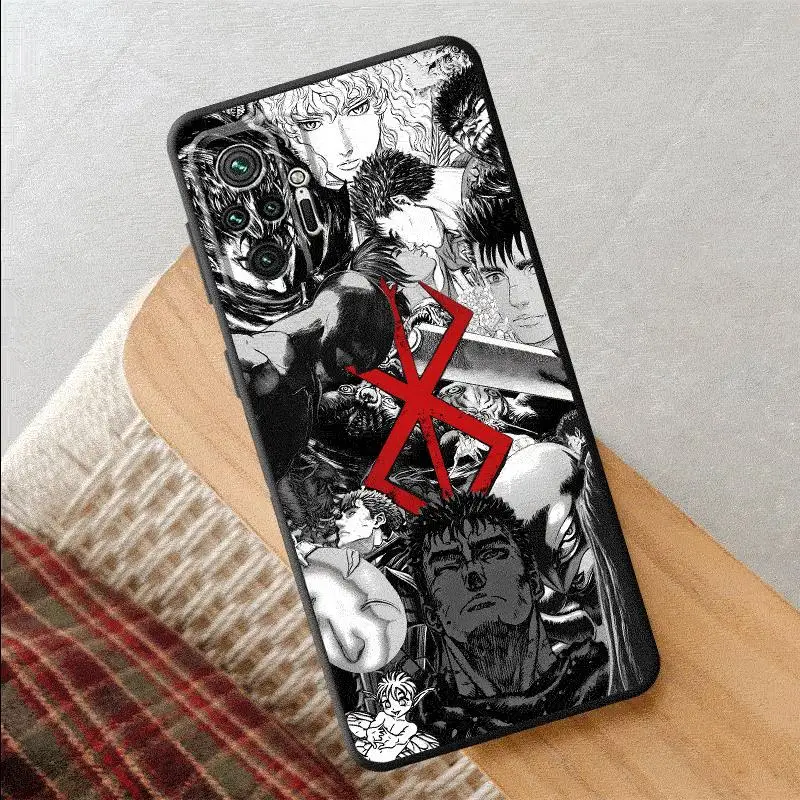 Чехол для телефона Berserk Comics Anime Cool Xiaomi Redmi Note 7 8 T S 10 11 12 Pro ProPlus 13