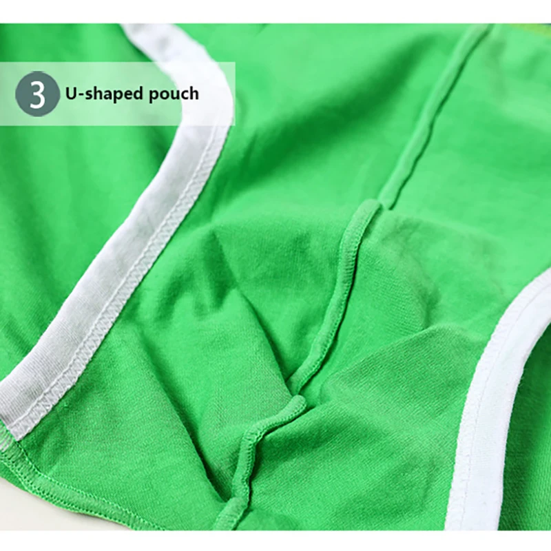 FK Paneled Panties New Men's Triangle Panty Fashion Cotton Briefs Comfortable Breathable Elastic Triangular Panties pants 3PCS