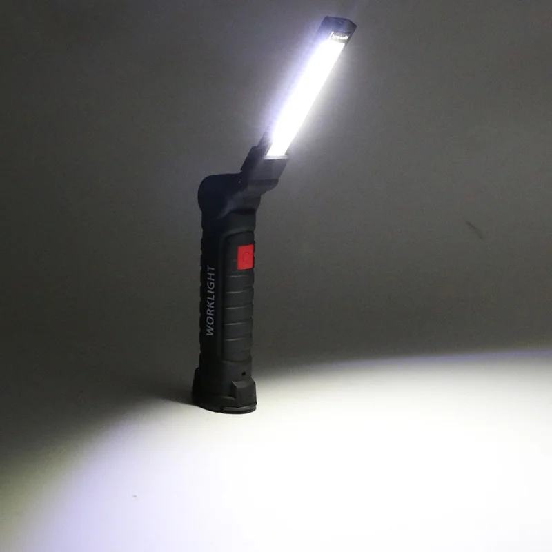 

Foldable LED COB Work Light Portable Rechargeable Flashlight Hand Lamp Worklight Outdoor Spotlight Inspection Repair LampTorch