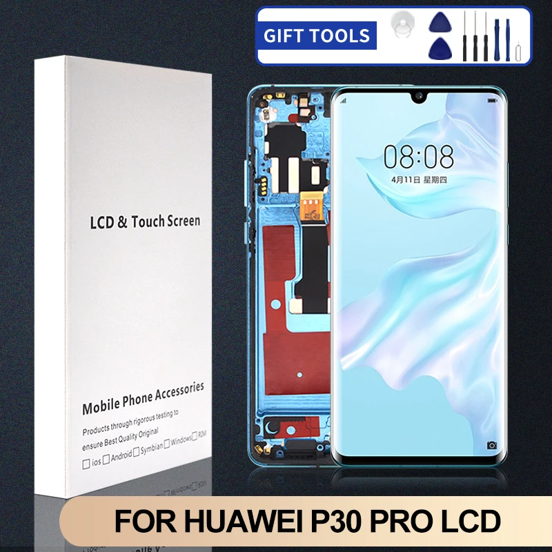 

1Pcs 6.47 Inch Display For Huawei P30 Pro Lcd Touch Panel Screen Digitizer VOG-L04 L09 L29 Assembly Free Shipping With Tools