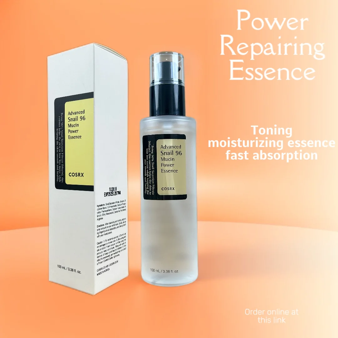 Фото Advanced COSRX Snail Mucin 96% Power Repairing Эссенция 100 мл, ежедневный ремонт сухой и чувствительной кожи №1