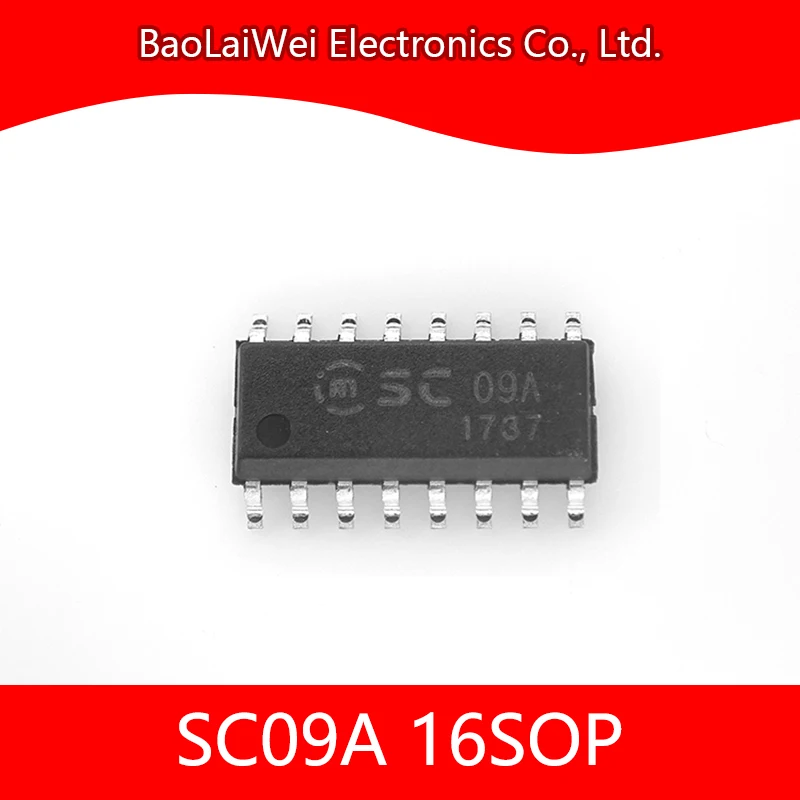 

500pcs SC09A 16SOP ic chip Electronic Components Integrated Circuits 9-button capacitive touch sensor SC09A