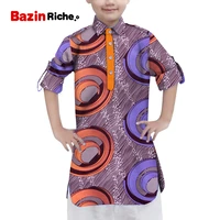 new boys shirts tops african wax print ankara shirt classic cotton long sleeve shirt autumn clothes for children kids wyt656