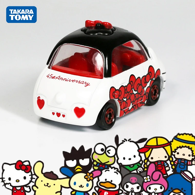 

Tomica Alloy Model 45th Anniversary Limited Hello Kitty Kawaii Cartoon Collection Cars Decoration Miniaturas De Carros Toy Gifts