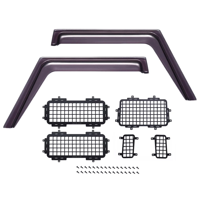 

For MN D90 D91 D99S Window Sun Visor Wind Rain Shield Deflector & Rear Side Stereoscopic Window Mesh Protective Net