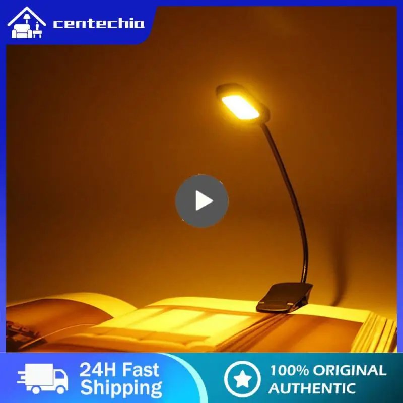 

7 Led Clip Table Lamp Flexible Reading Clip Lamp Light Can Be Adjusted Book Light Usb Rechargeable Read Night Light Rechargeable