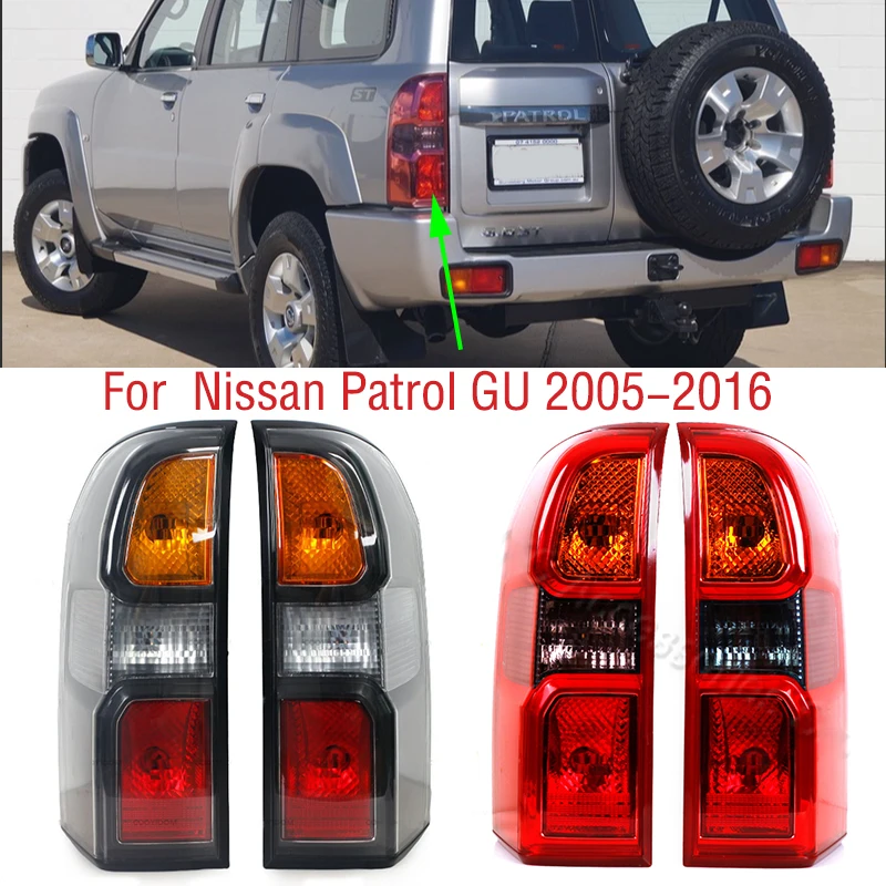 

For Nissan Patrol GU 2005-2016 Car Rear Bumper Tail Light Assembly Brake Stop Reverse Lamp Taillight Taillamp Without Bulb