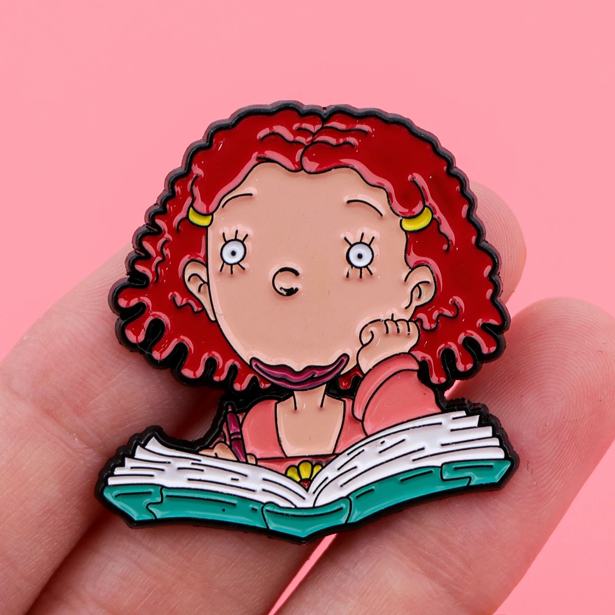Книга для чтения с героями мультфильмов эмалированная брошь на булавке булавки