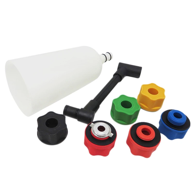 

New 8Pcs Oil Funnel Filling Kit With 6 Adapters Automotive Tool For Car Truck