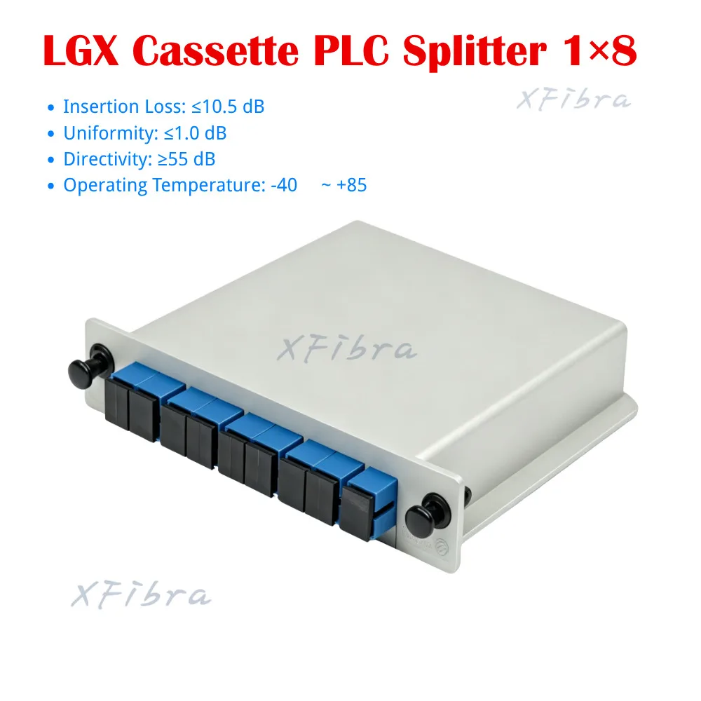 Фото 1x2 1x4 1x8 1x16 1x32 LGX кассетный PLC-сплиттер SC/UPC одномодовый оптический сплиттер вставного типа для FTTH GPON EPON CATV №4