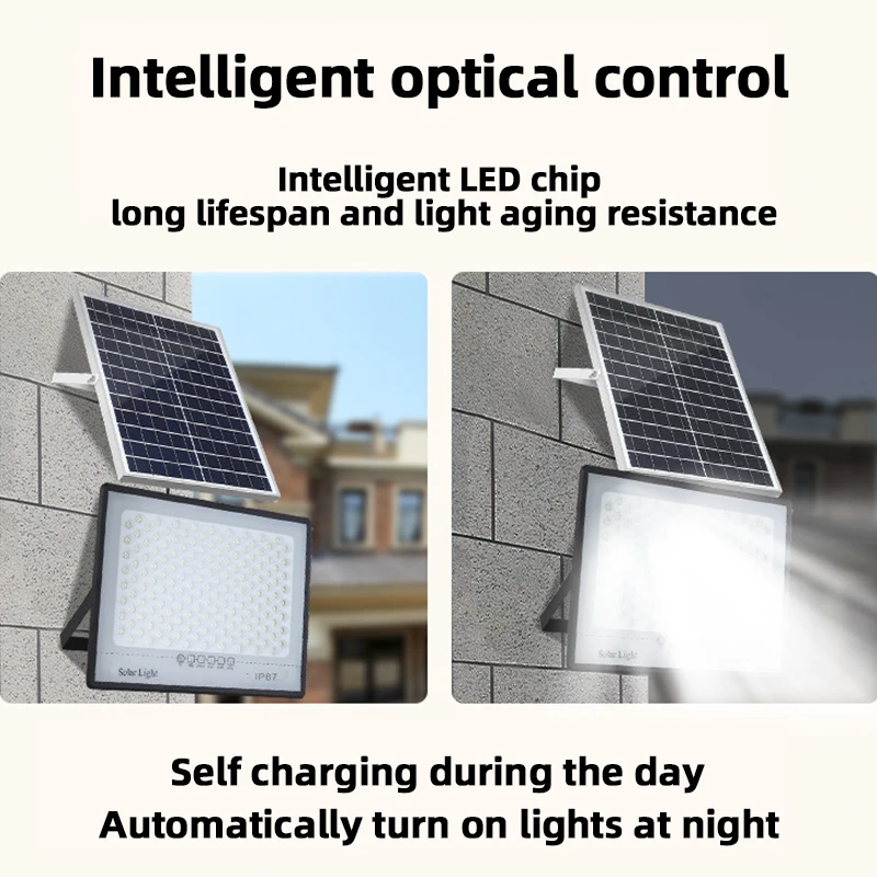 300 Вт фонари с солнечной батареей автоматический умный пульт дистанционного