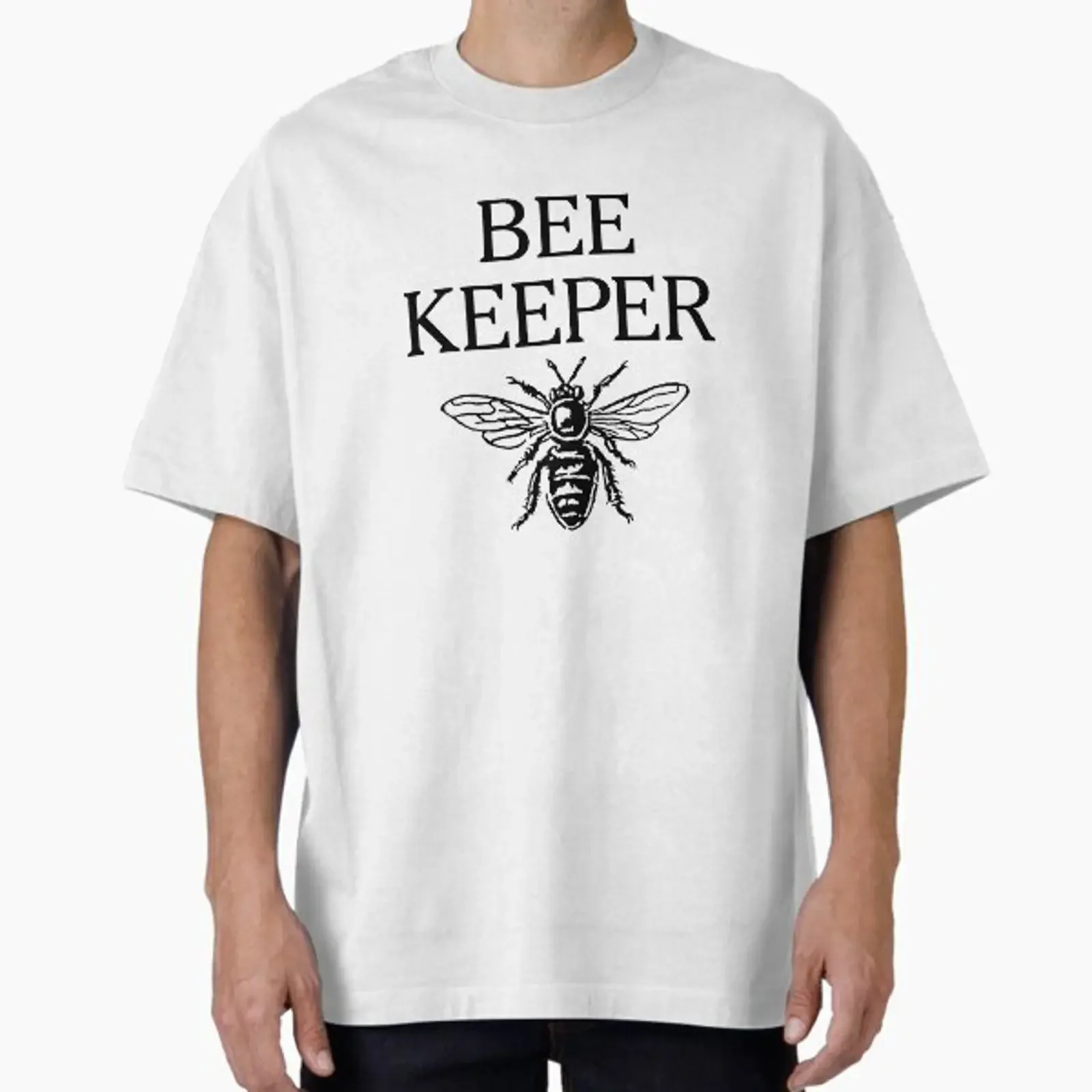 Фото Винтажный топ с графическим принтом от Beekeeper, разработанный и продаваемый компанией theshirtshops, универсальный повседневный топ для ежедневной носки, эластичная уличная одежда. №1