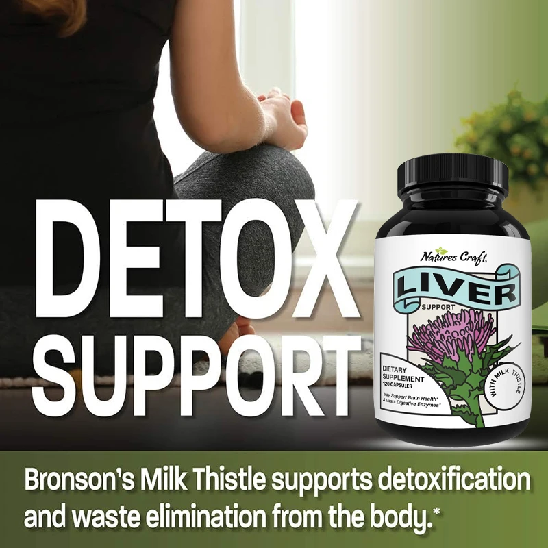 

Best Liver Supplements with Milk Thistle - Supports Healthy Liver Function for Men & Women Natural Detox Cleanse Capsules