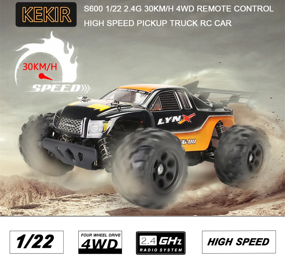 

Новинка Радиоуправляемый автомобиль вездеход 1/22 2,4 ГГц 30 км/ч 4WD дистанционное управление высокоскоростной пикап искусственная кожа для детей