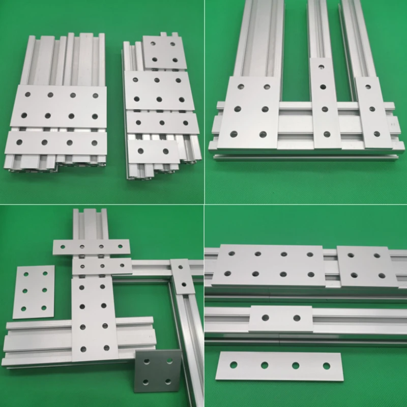 

CNC Aluminum Profile Link Plate Vertical Plate 2020 2040 3030 3060 6060 8080 Profile Reinforcement One-Word Connector hardware