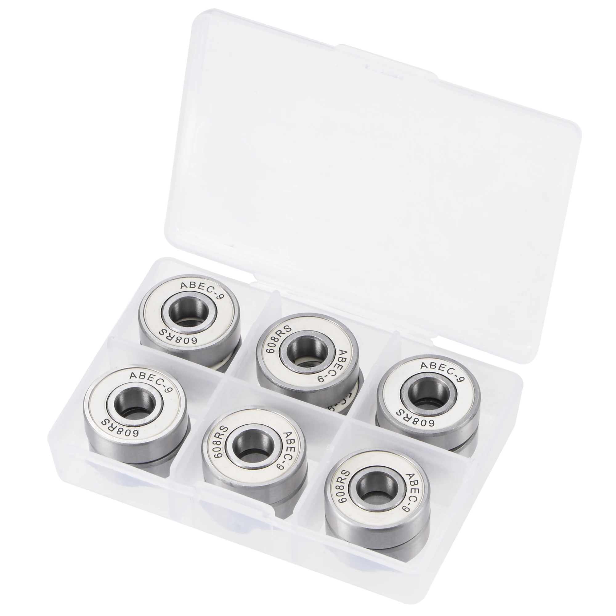 

Uxcell 12 шт 608-2RS шарикоподшипники ABEC-7 белый для скейтборда роликовые коньки для промышленного оборудования