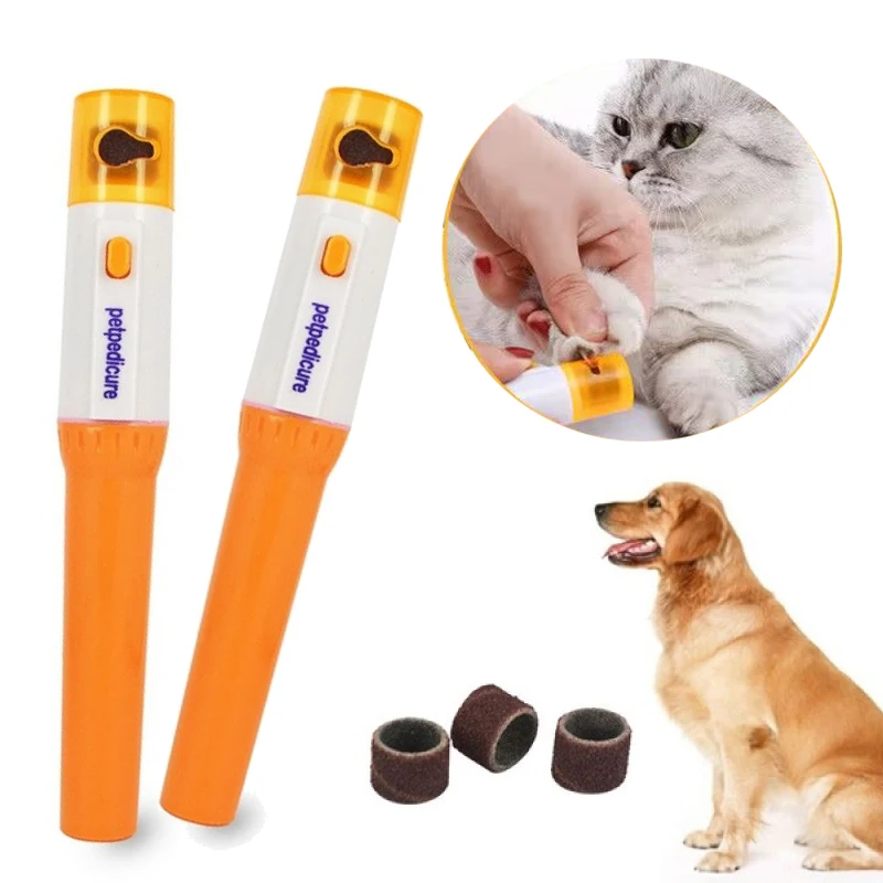 

Electric Pet Nail Clipper Polisher Claw Sharpener Cat Dog Finger Paws Automatic Grinding Trimming Grooming Tools Pet Supplies