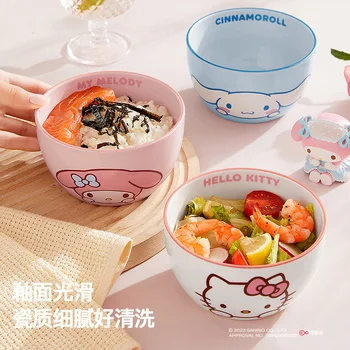 Cute Sanrio Hello Kitty, My Melody & Cinnamoroll Ceramic Rice Bowls 3