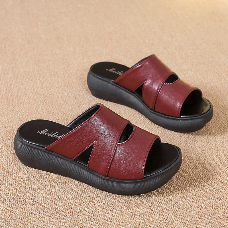 

Женские тапочки с открытым круглым носком, Универсальные однотонные тапки простого дизайна, Новинка лета 2022, популярные удобные тапочки на ...