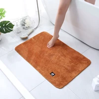 household bathroom mat coral velvet bathroom carpet absorbent non slip memory foam absorbent washable carpet toilet floor mat