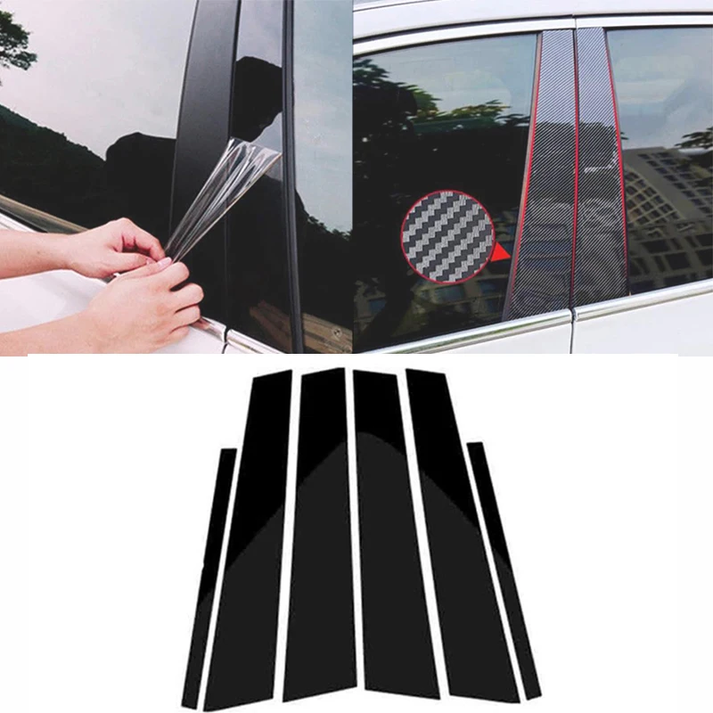 

Car Door Pillar Trim Sticker For BMW F10 E60 G30 F07 5 Series 520i 523i 525i 528i 530i Window B-pillars Car Stickers Accessories